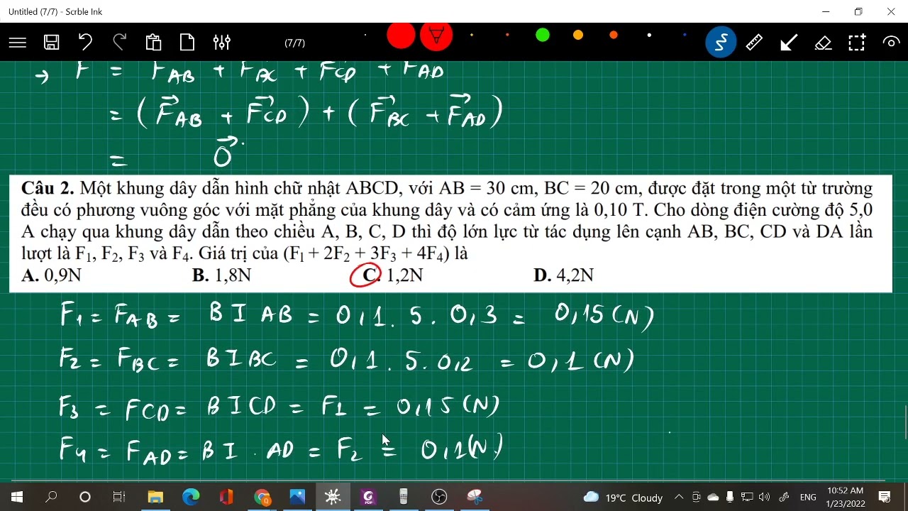 [Vật lý 11] Lực từ | Lực từ tác dụng lên khung dây