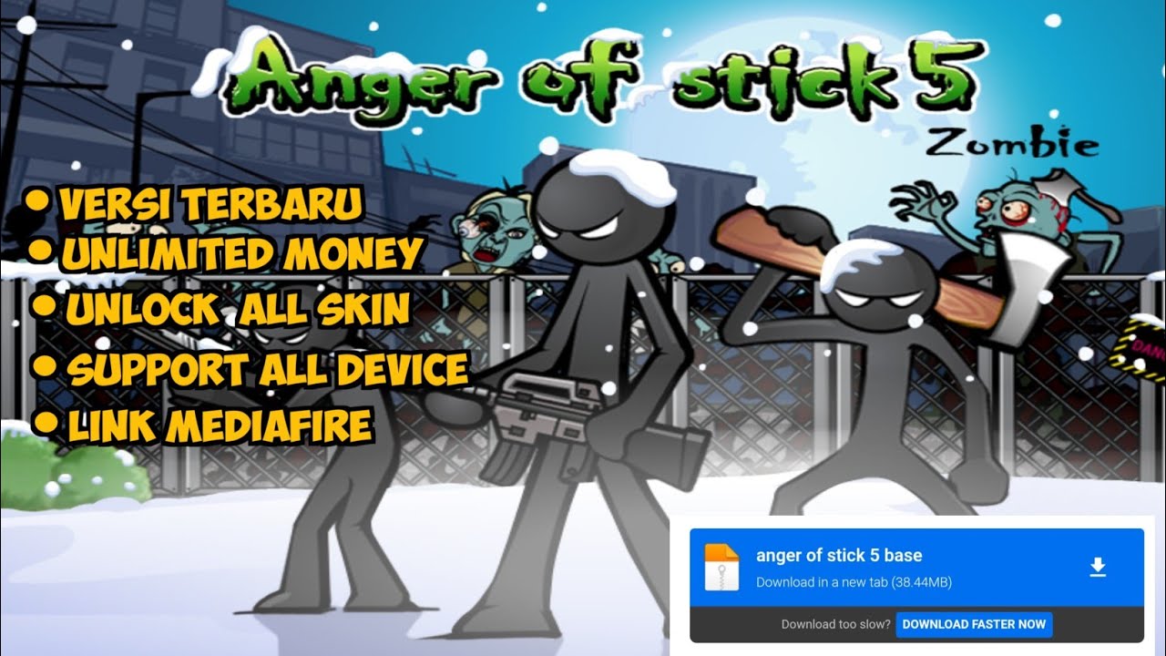 ANGER OF STICK 5 ZOMBIE MOD APK TERBARU 2025 LINK