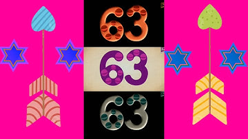 Endless Numbers Count 63, Inversion Color Effect, Bevel Effect, G-major Effect.