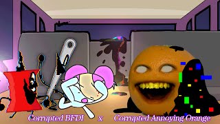 FNF Ending Seasons But Pibby Annoying Orange vs Corrupted BFDI Sing It | Battle for Corrupted Island