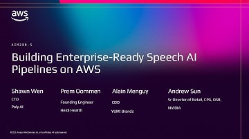 AWS re:Invent 2025 - Building Enterprise-Ready Agentic Speech AI Pipelines on AWS (AIM280)