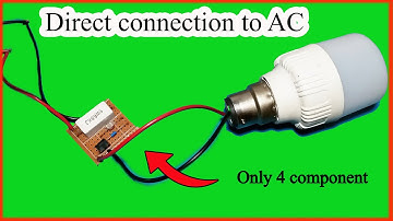 Automatic night light direct on AC || Only 4 component