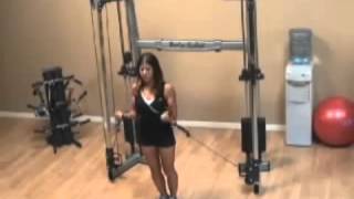Body-Solid GDCC200 Functional Cable Crossover - Two Arm Bicep Curl