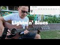 Beautiful acoustic blues in the style of lightnin hopkins with tab