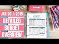 January 20th 2019 Paycheck Budget Overview