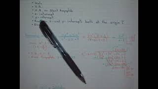 Precalculus Review Before Corrections of Rational Functions Test Part 2