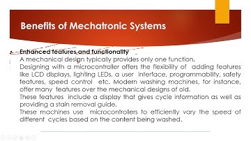 FOM(22048)_lecture5_Benefits of Mechatronics system and open loop system