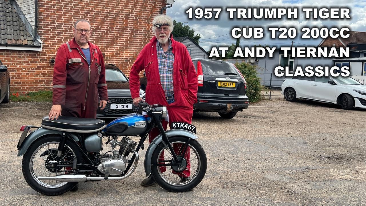 Triumph Tiger Cub T20 200cc 1957 года на гонках Andy Tiernan Classics 