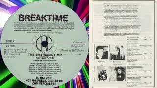 THE EMERGENCY MIX⚡'87-'88 DJ BILL BURES BREAKTIME 1988 Synth-Pop Freestyle Hi-NRG Eurobeat Dance 80s