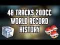 The World Record History of 48 Tracks, 200cc, Items in Mario Kart 8 Deluxe