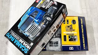 UNBOXING TAMIYA 1/14 RC Truck SCANIA R470 Silver Edition 4K　タミヤ ラジコントラック