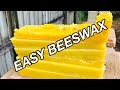 Looking for an EASY way to process beautiful BEESWAX? TRY THIS!!!