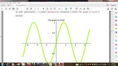 SAGEMATH Various plots