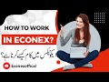 Econex main kam kaisa karna hai  by econex official