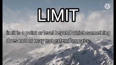 Real life application of limit