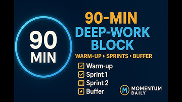90-Minute Life Changing Deep-Work Block: (Step-by-Step Guide)