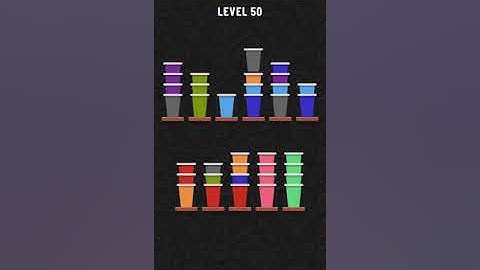 Cup Sort Puzzle Level 50  = Water Sort Puzzle Level 50  = Ball Sort Puzzle Level 50 All the same