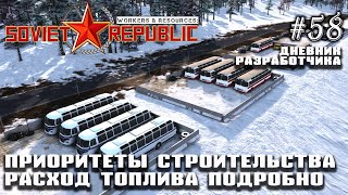 Приоритеты стройки. Расход топлива. Дневник разработчиков #58 | Workers & Resources: Soviet Republic