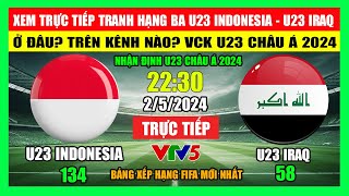 Nhận Định Bóng Đá: U23 Iraq - U23 Indonesia | Tranh Hạng Ba U23 Châu Á 2024 | Ngày 2/5/2024