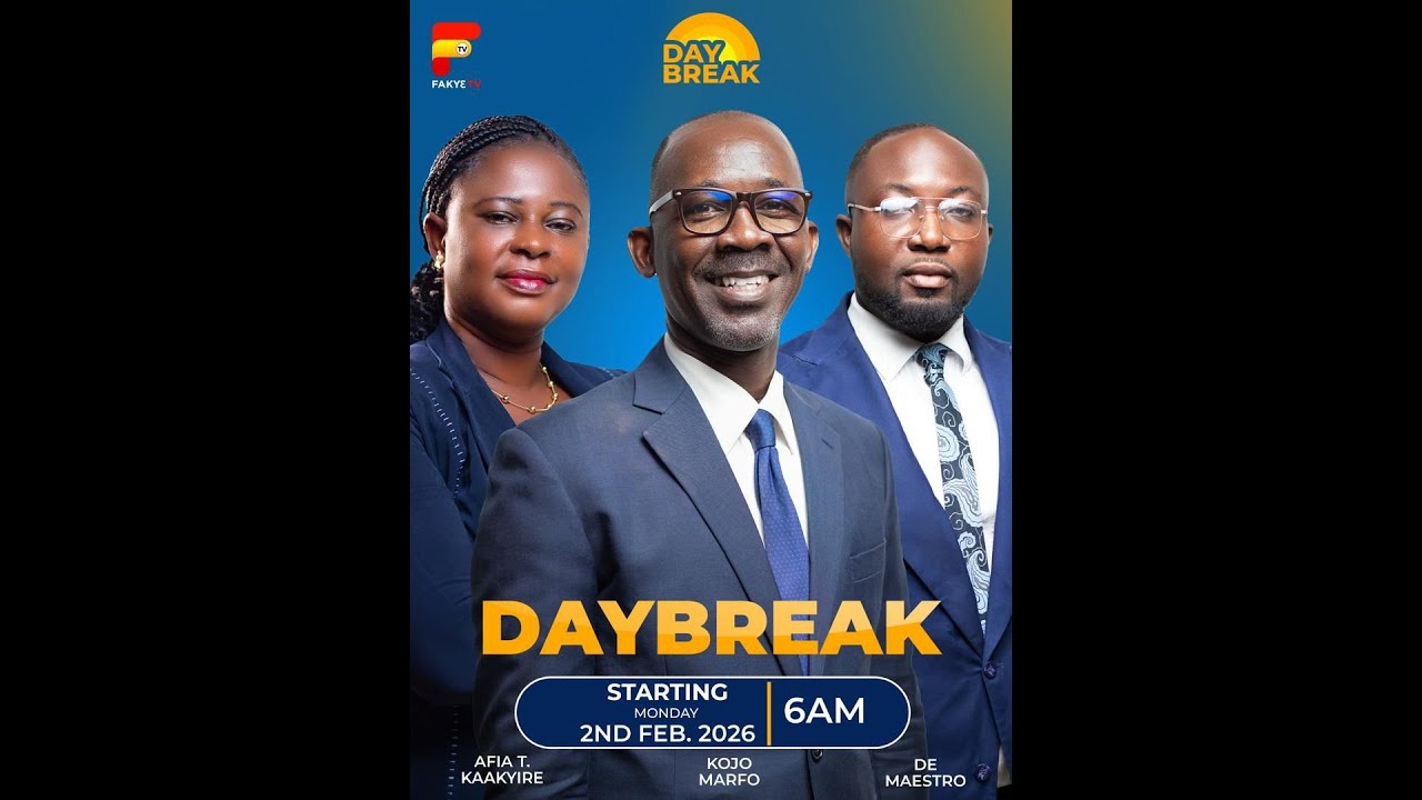 LIVE || DAYBREAK WITH KOJO MARFO, DE MAESTRO AND AFIA T. KAAKYIRE  @ 6AM || 12-2-2026