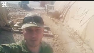 Русские на американской военной базе в Сирии Манбидж Русские на американской военной базе в Сирии Манбидж
