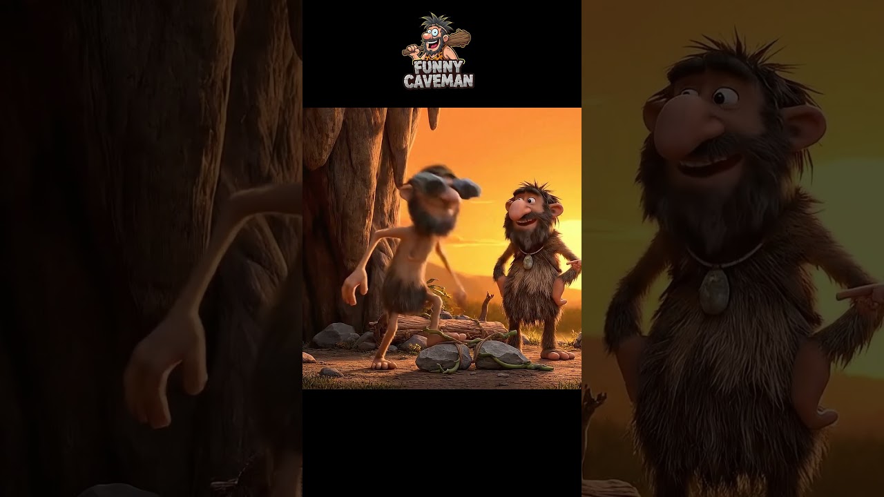 “Caveman Invents Sunglasses…  🤣🕶️”