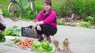 Busy Father & Daughter's Day - Harvest Crops Going to Market To Sell - Increasing Farm Production