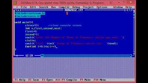 How to Display Fibonacci series in C++ Program.