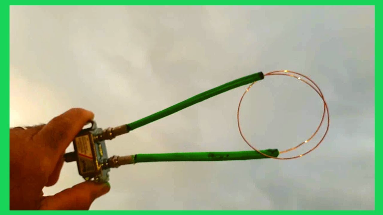 Nunca fue tan fácil ¡¡Antena casera para tv coaxial cable - Sencilla -  Potente. 