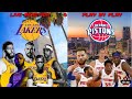 NBA Live Stream: Los Angeles Lakers Vs Detroit Pistons (Live Reaction & Play By Play)