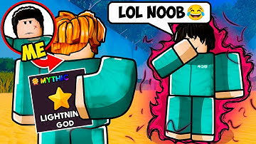 Pretending To Be A Noob With Mythic Powers in INK GAME...