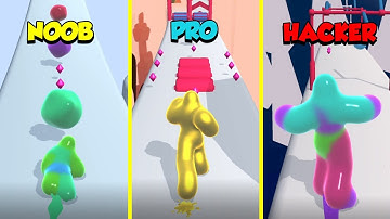 NOOB vs PRO vs HACKER in Blob Runner 3D Part 4