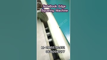 NoteBook Edge Squaring Machine #ytshorts #machine #businesskaisekarein #businessideasinhindi