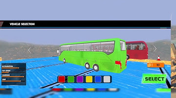 Mega Ramp Coach Bus Race Stunt