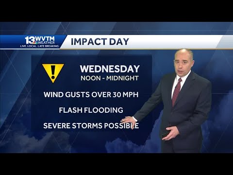 Impact Day: Wednesday's Heavy Rain And Storms Threaten Flooding And Severe Weather