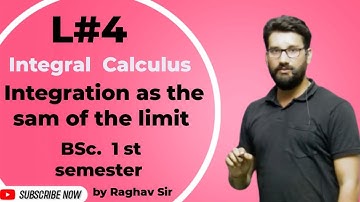 Definite Integral As the limit of the Sum// BSc 1st Sem Lec#4//By Raghav Sir// @HumsafarAcademy43