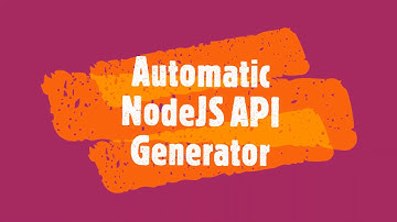 Automatic NodeJS API Generator from MySQL Database (Ultimate Version)