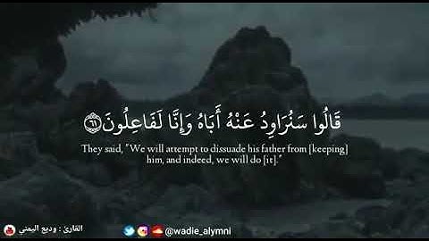 ﴿ وجاء إخوة يوسف فدخلوا عليه    ﴾ تلاوة طيبة من سورة يوسف   وديع اليمني