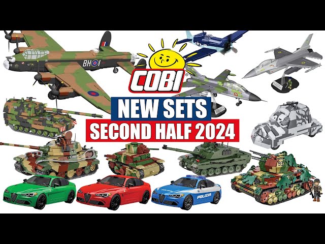 New COBI sets for second half of 2024 - Japan Tank, Italian planes, F-16, Alfa Romeo #cobi #bricks class=