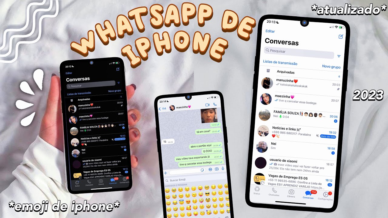 SAIU🔥 Whatsapp igual iPhone no android ATUALIZADO IOS 16 *watusi 3 ...