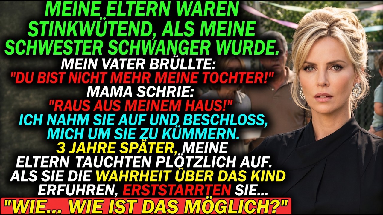 Meine Eltern warfen meine schwangere Schwester raus – drei Jahre später kamen sie reumütig zurück