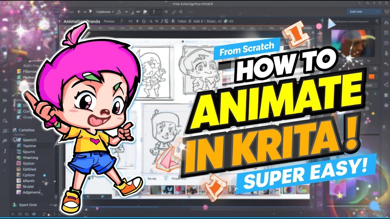 Learn to Animate in Minutes! Krita Beginner to Pro | FREE & Super Easy ...