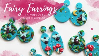 Fairy Forest | SLAB Earrings | Polymer Clay Tutorial