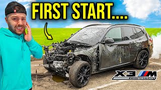 INSTALLING THE ENGINE IN MY WRECKED BMW X3M COMPETITION