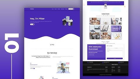 Responsive Portfolio Website using HTML, CSS and JavaScript | part 1 | #portfolio #thecodingco