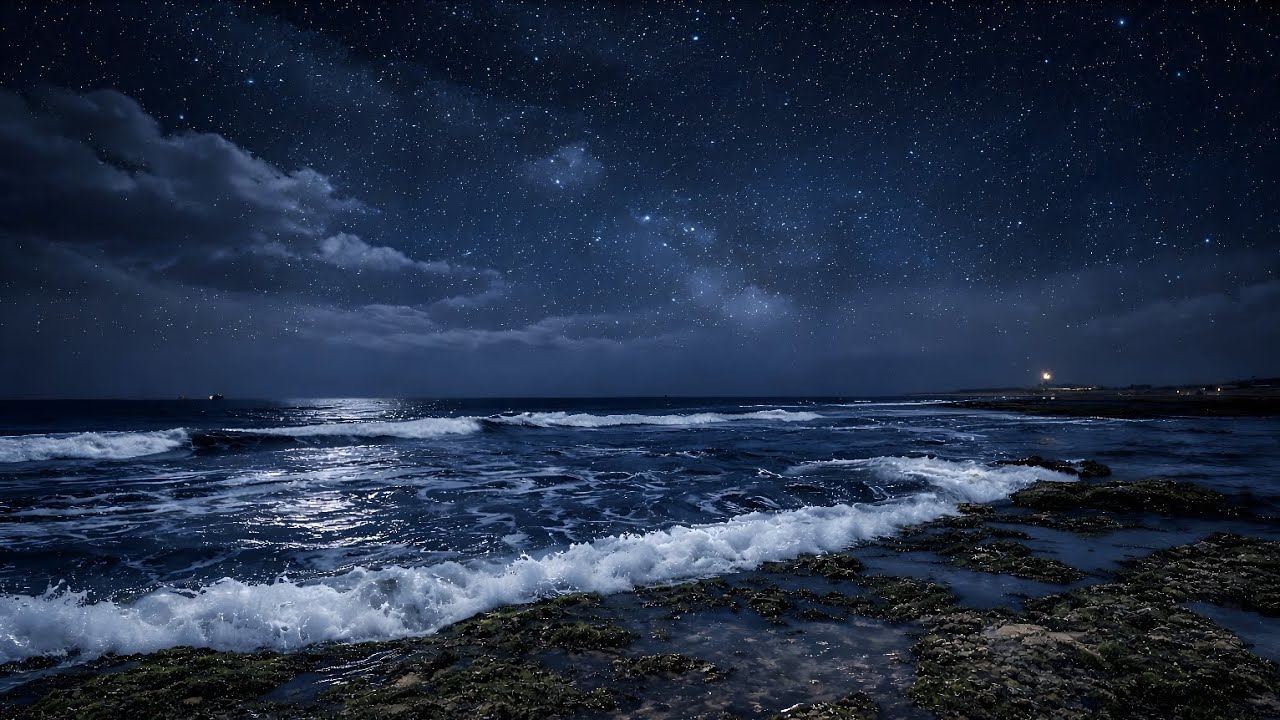 Sleep Instantly with Ocean Waves 🌊 Dark Screen 3 Hours | Calm Anxiety & Relax