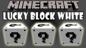 Minecraft: {WHITE LUCKY BLOCKS!} White Lucky Block mod Showcase!