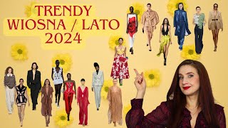 TRENDY WIOSNA LATO 2024 | moda wiosna lato 2024 | modne printy i materiały