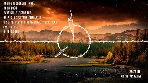 Clean Audio Spectrum Music Visualizer (#AfterEffects #Template)