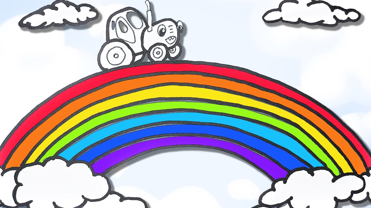 Как нарисовать радугу с детьми 3 4 лет